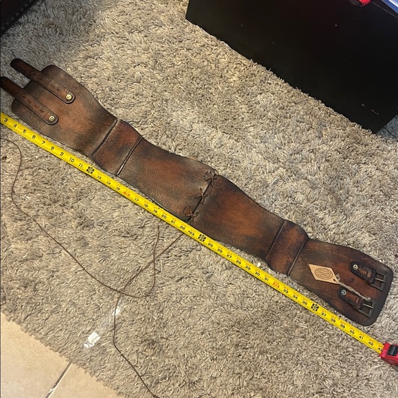 Vibaly Pel Leather boho Steampunk Corset Belt. Renaissance Retail $450 Used once - Picture 6 of 9